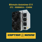 Bitmain Antminer E11 Ethereum Classic ASIC miner with 9.5 GH/s hashrate